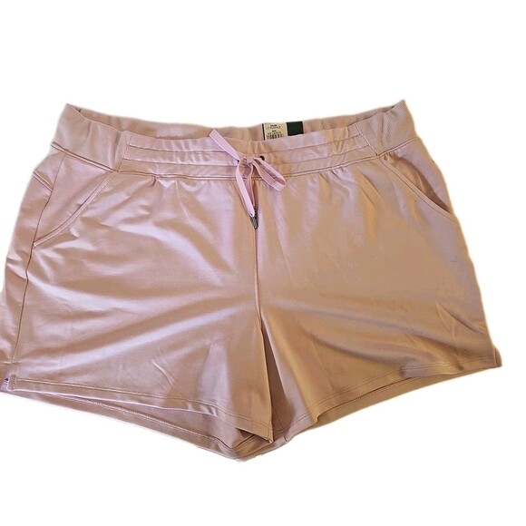 TEK GEAR On the go Women's  Mid Rise Sport Shorts Size 2X NWT Light Purple - Picture 1 of 7